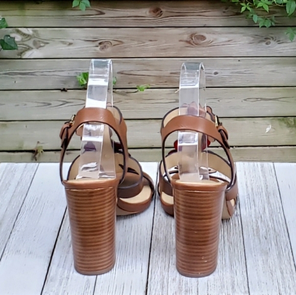 Michael Kors Floral Kit Strap Block Heel Open Toe - Picture 4 of 8